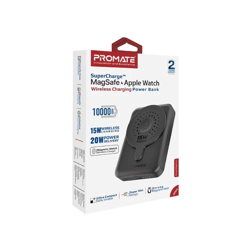 Promate PowerMag-Duo 10000mAh PowerBank Black