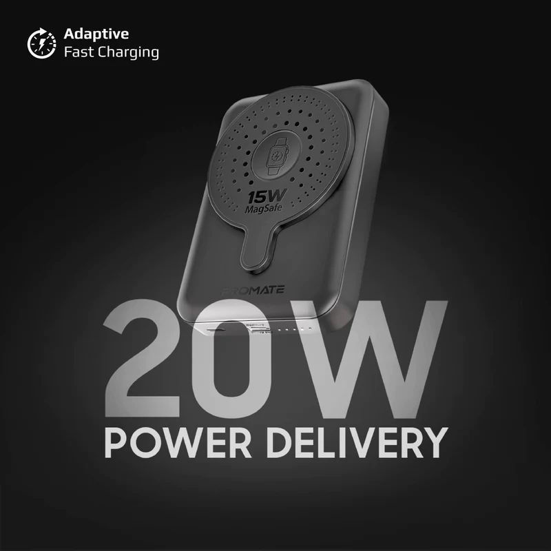 Promate PowerMag-Duo 10000mAh PowerBank Black