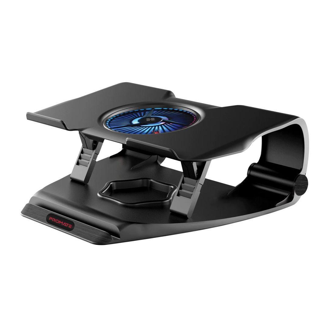 Promate FrostBase Superior Cooling Gaming Laptop Stand Black