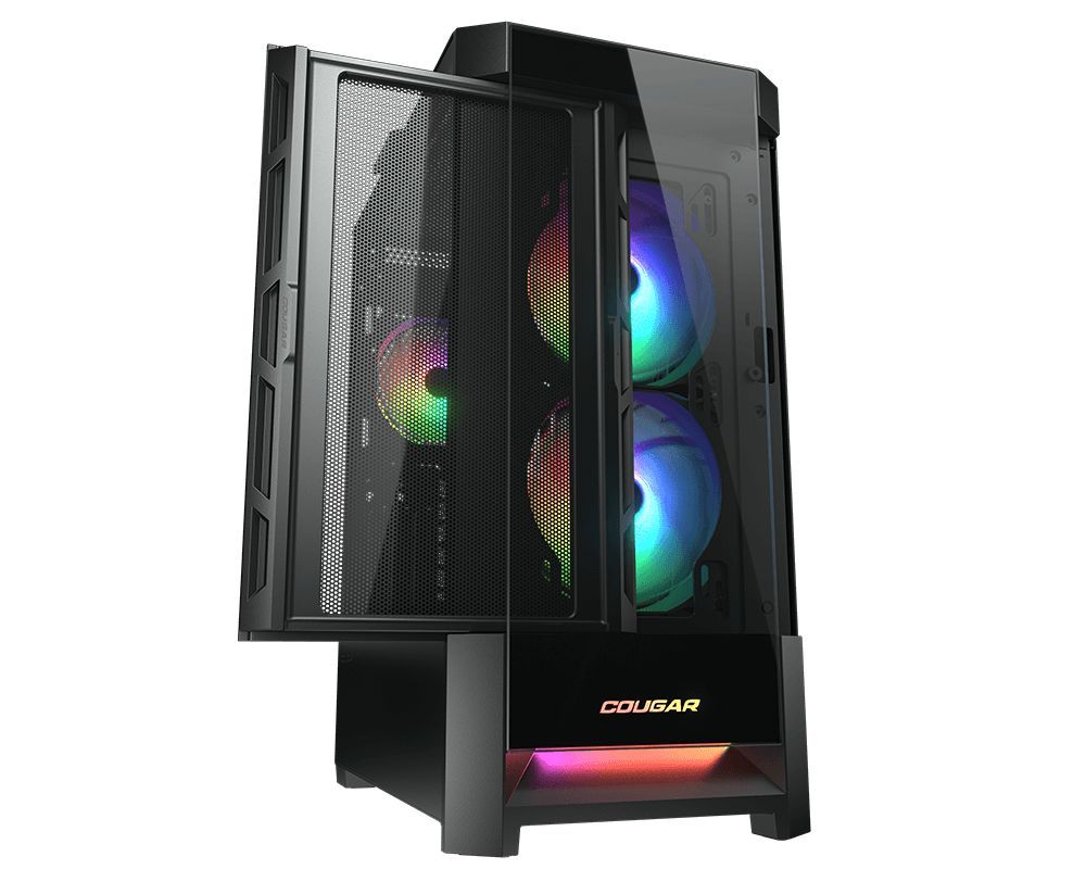 Cougar Duoface RGB Tempered Glass Black