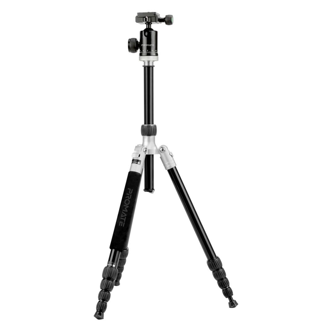 Promate Precise-160 Premium Professional Anodized Aluminum Travel Tripod Black