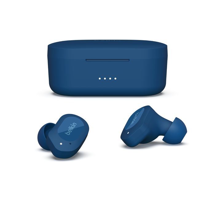 Belkin SoundForm Play True Bluetooth Headset Earbuds Blue