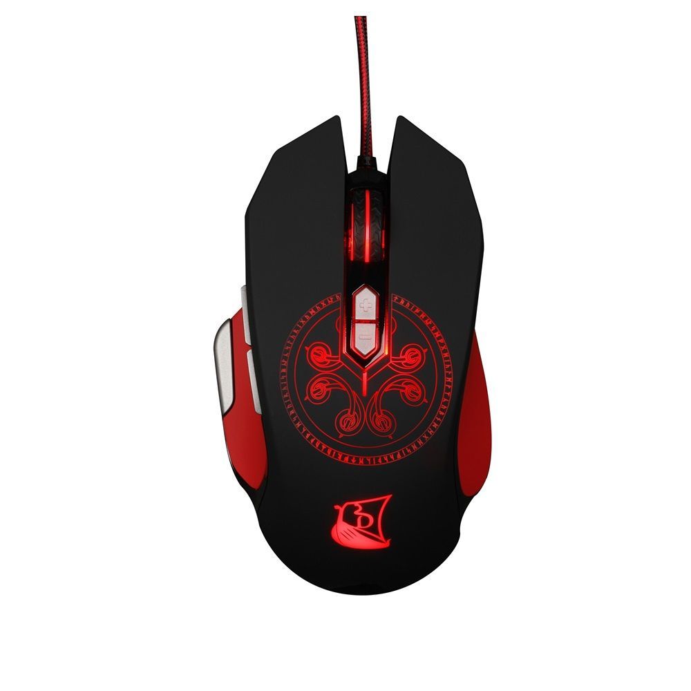 KONIX Drakkar Heimdall Gaming mouse Black/Red