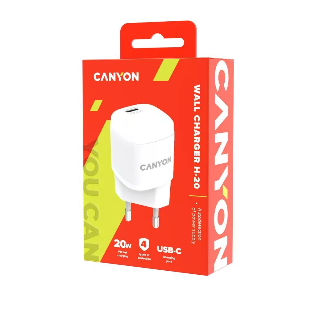 Canyon CNE-CHA20W05 Wall Charger PD 20W White