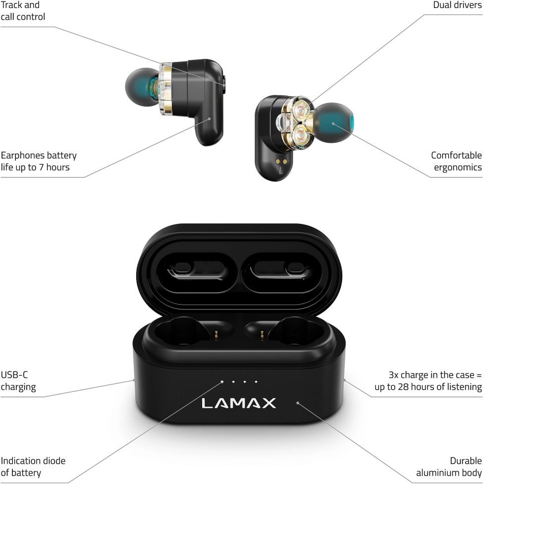 Lamax Duals1 Headset Black