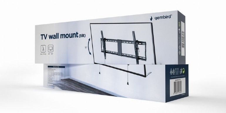 Gembird WM-90T-01 Filt TV Wall Mount 43"-90" Black