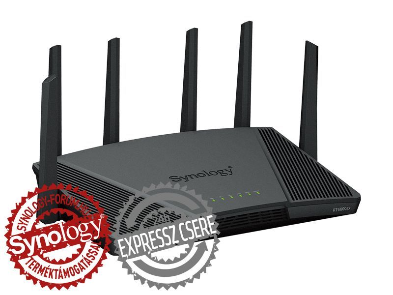 Synology RT6600ax Háromsávos Wi-Fi 6-os router Black