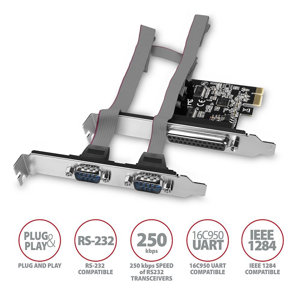 AXAGON PCEA-PSN PCIE 1x Paralel + 2x Serial