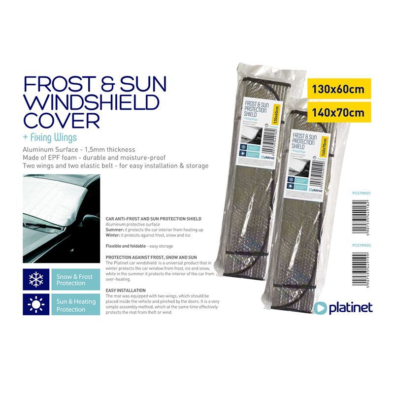 Platinet Frost & Sun Protection Shield (130x60cm)