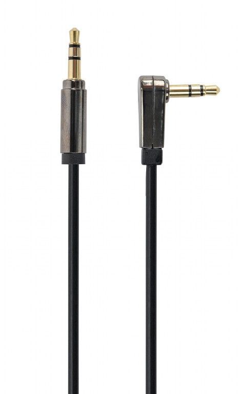 Gembird CCAP-444L-6 Right angle 3.5 mm stereo audio cable 1,8m Black