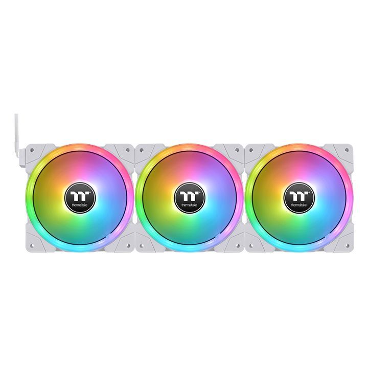 Thermaltake SWAFAN 14 RGB PC Cooling Fan White (3-Fan Pack)