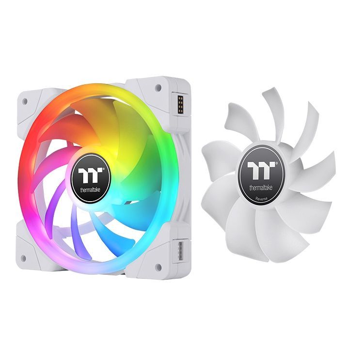 Thermaltake SWAFAN EX12 RGB PC Cooling Fan White TT Premium Edition (3-Fan Pack)
