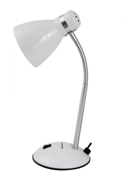 Esperanza Alkes E27 Desk Lamp White
