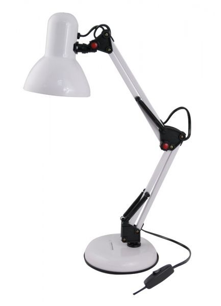 Esperanza Avior E27 Desk Lamp White