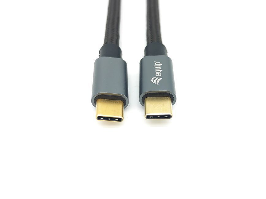 EQuip USB-C 3.2 Gen2 to USB-C 100W cable 1m Black