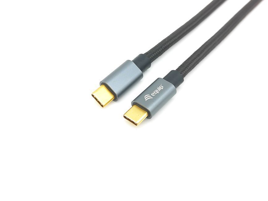 EQuip USB-C 3.2 Gen2 to USB-C 100W cable 1m Black
