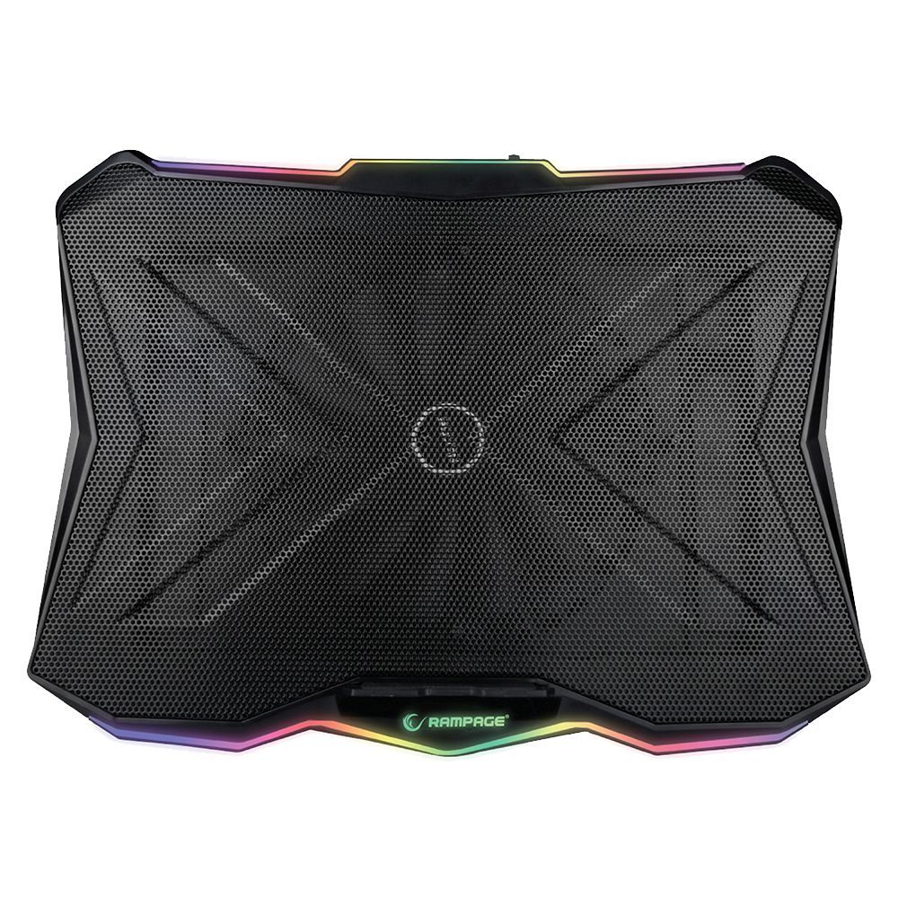 Rampage AD-RC8 Showy RGB Notebook cooler Black