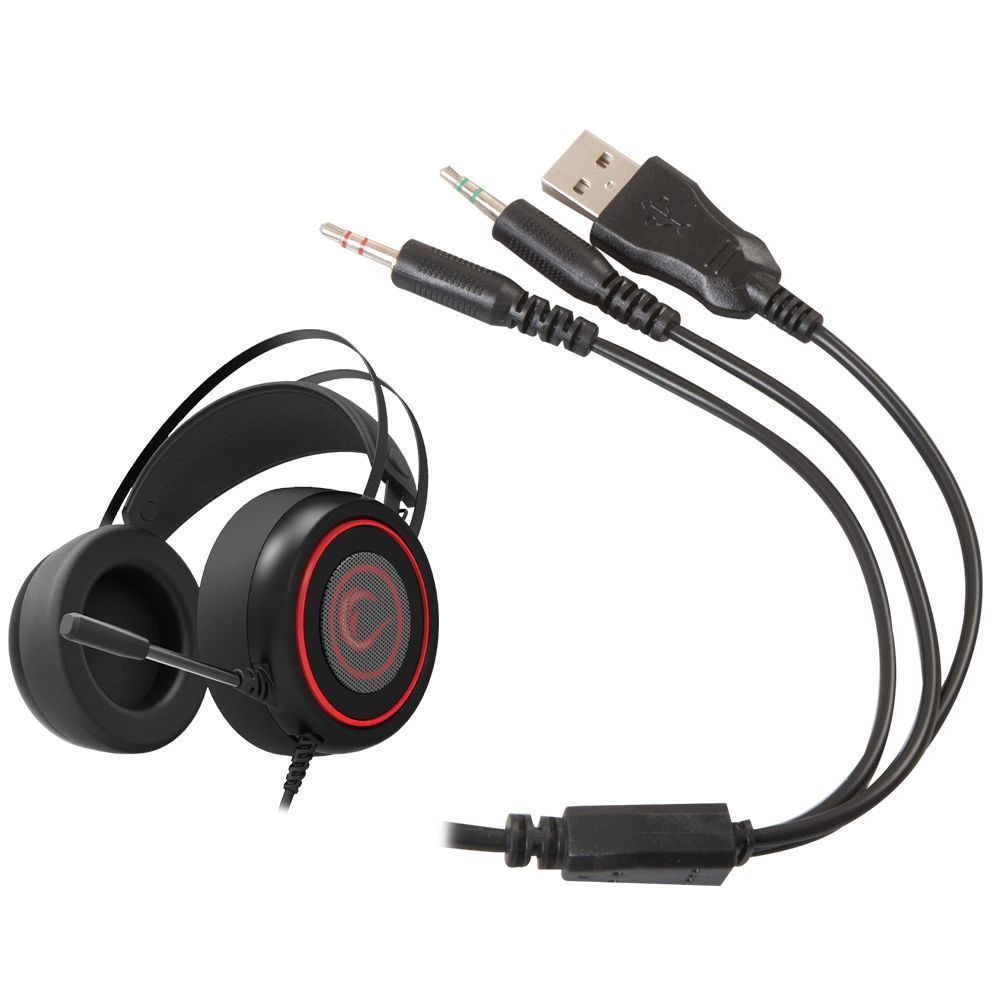 Rampage SN-R7 Mesh Headset Black/Red