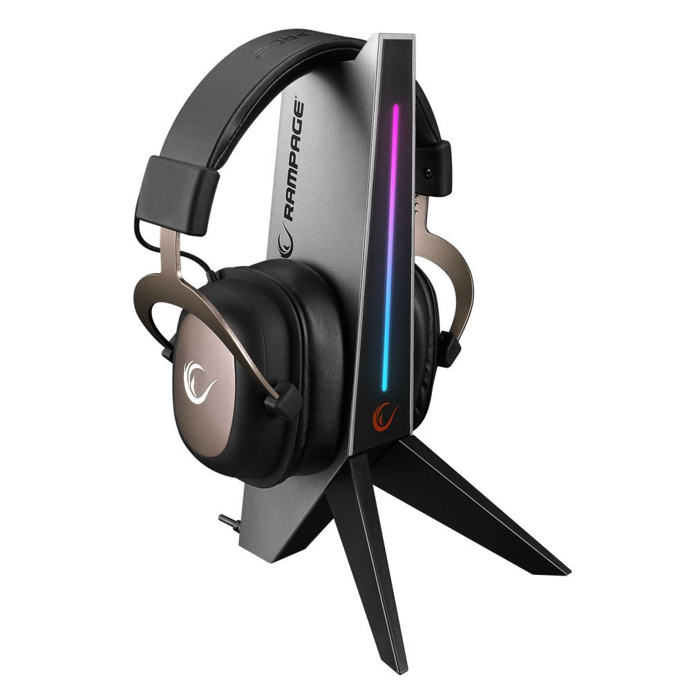 Rampage RM-H20 RGB Headset Stand Black