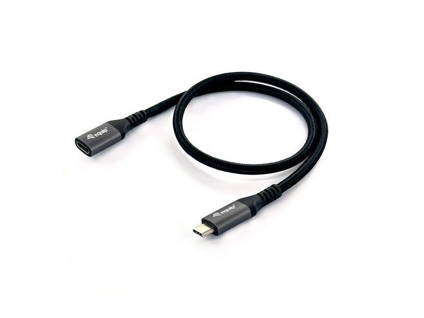 EQuip USB-C 3.2 Gen2 to USB-C Extension cable 0,5m Black