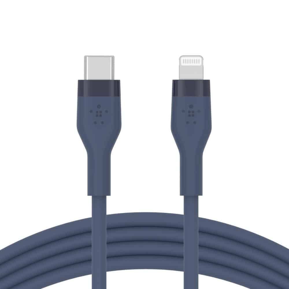 Belkin BoostCharge Flex USB-C Cable with Lightning Connector 3m Blue