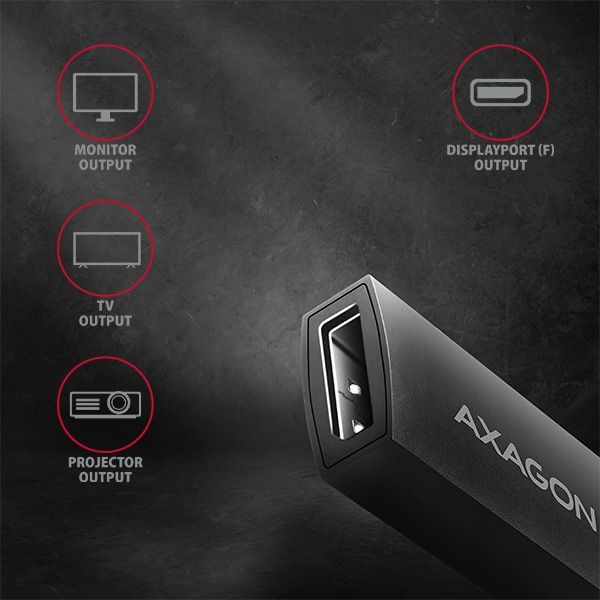 AXAGON RVC-DP USB-C > DisplayPort adapter