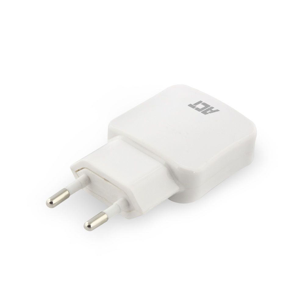 ACT AC2115 USB Charger 2-port 2.4A 12W Smart IC White