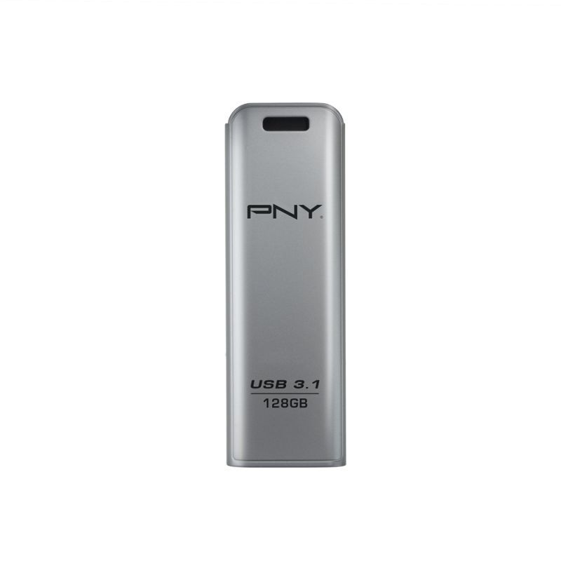 PNY 128GB Elite Steel Flash Drive USB3.1 Silver