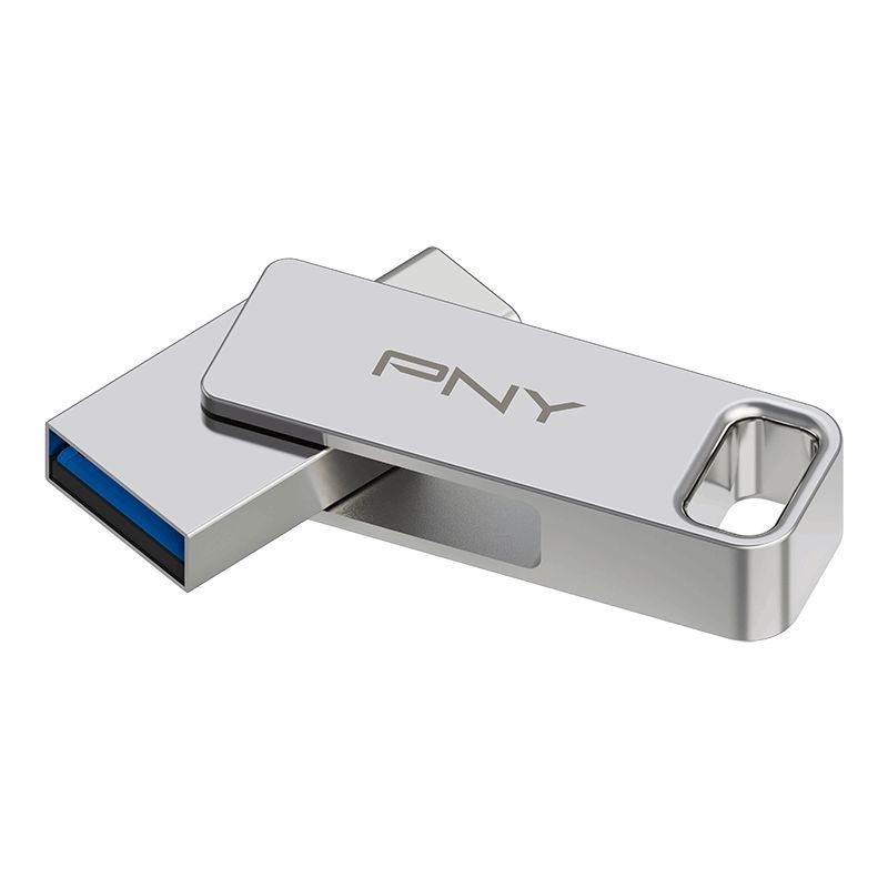 PNY 64GB Duo Link Flash Drive USB3.2 Silver
