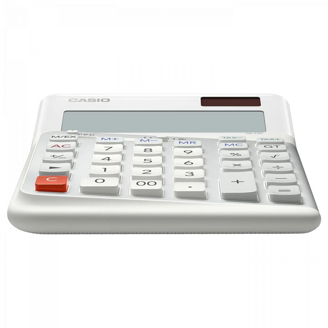 Casio DE-12E-WE Asztali számológép White