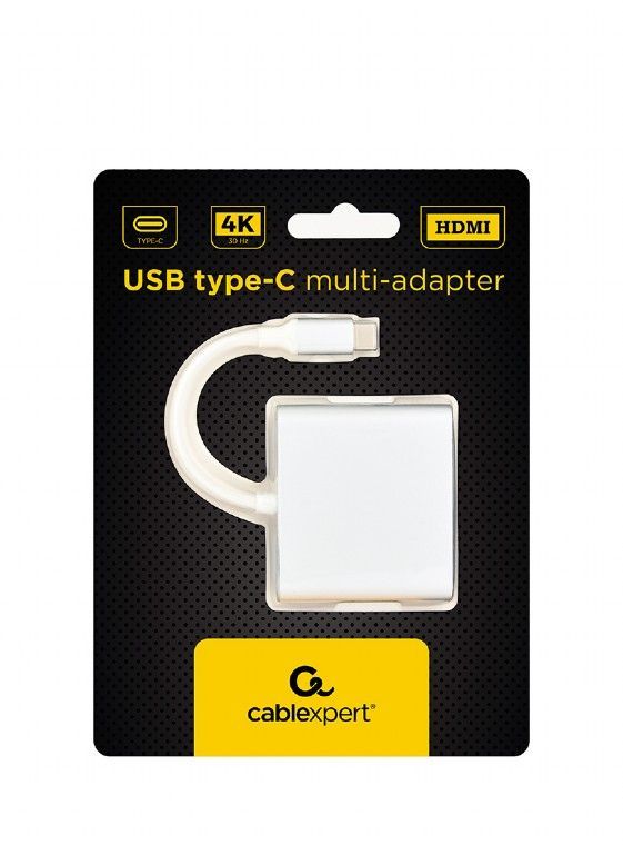 Gembird A-CM-HDMIF-02-SV USB type-C multi-adapter Silver