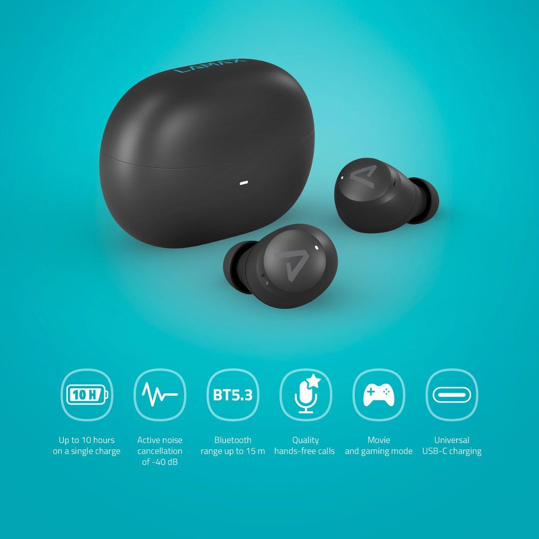 Lamax Dots3 ANC Bluetooth Headset Black