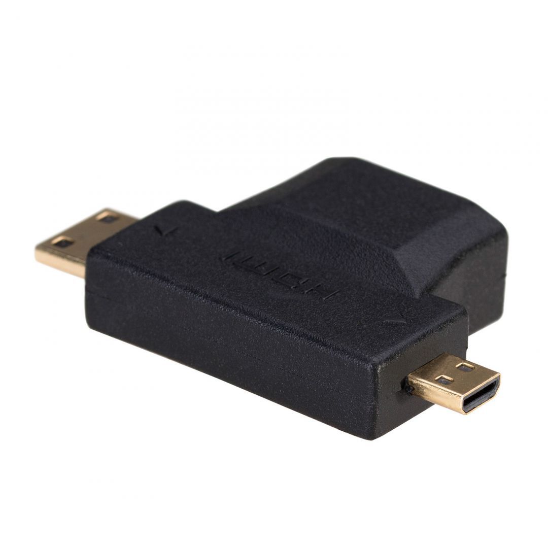 Akyga AK-AD-23 HDMI/miniHDMI/microHDMI Adapter Black