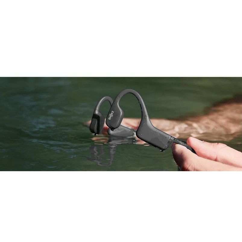 Shokz OpenSwim Bone Conduction Open-Ear MP3 Swimming Bluetooth Earphones Black