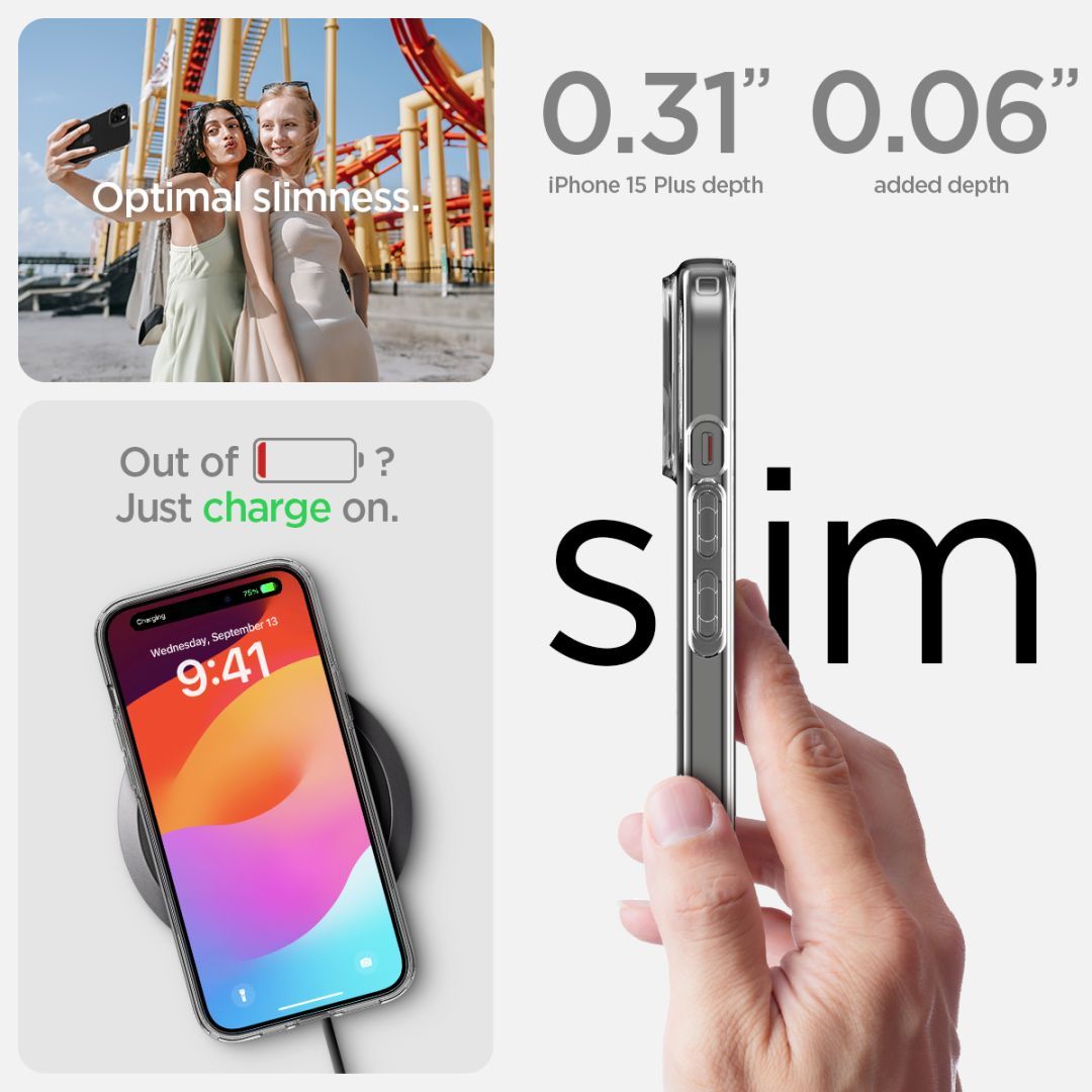 Spigen iPhone 15 Plus Case Liquid Crystal Crystal Clear