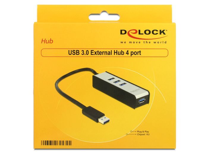 DeLock USB 3.0 External Hub 4 Port