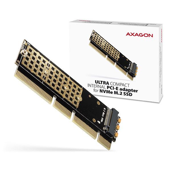 AXAGON PCEM2-1U PCIE NVME M.2 x16/x8/x4 M-Key slot adapter