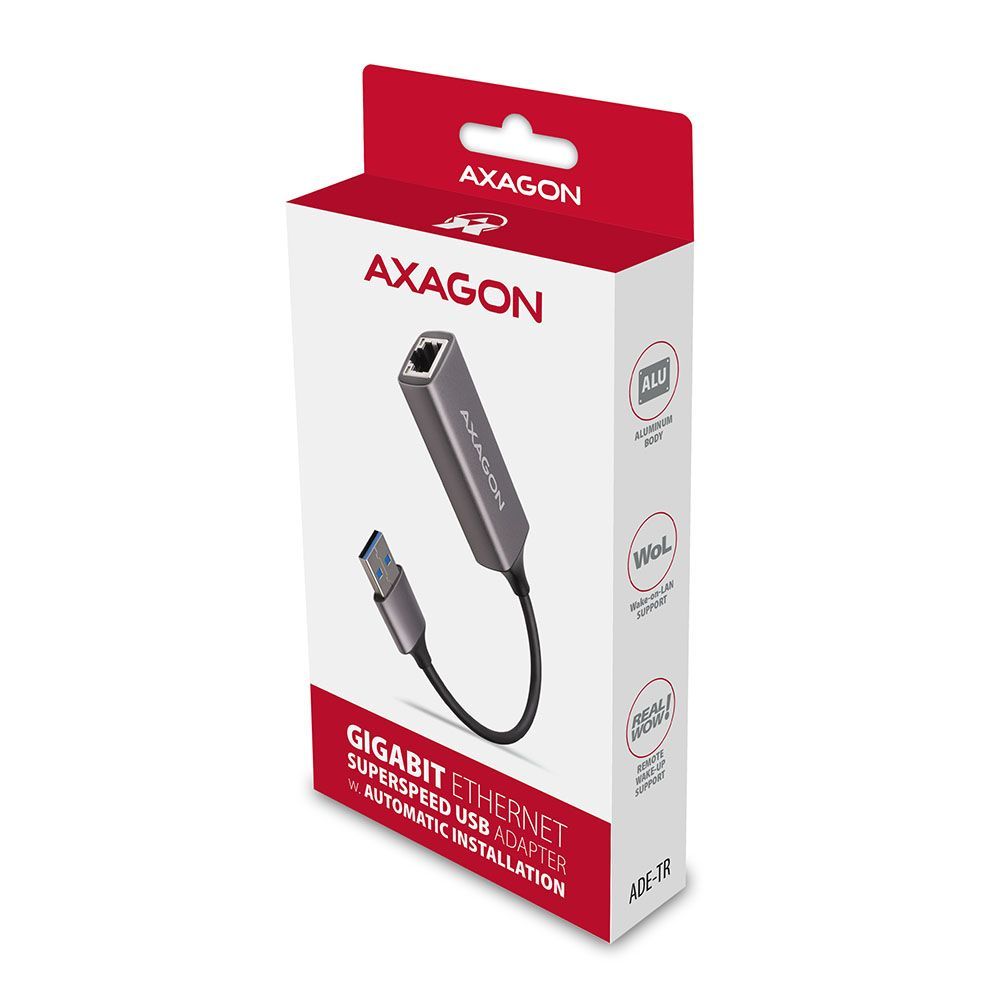 AXAGON ADE-TR USB3.2 SuperSpeed USB Gigabit Ethernet