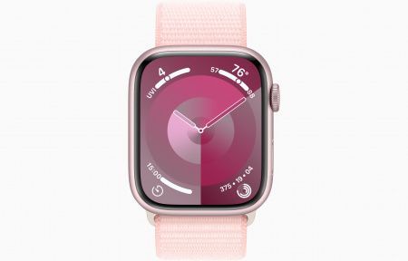 Apple Watch S9 GPS 45mm Pink Alu Case with Light Pink Sport Loop