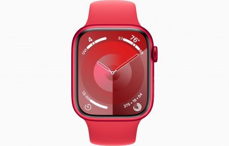Apple Watch S9 GPS 45mm Red Alu Case with Red Sport Band S/M