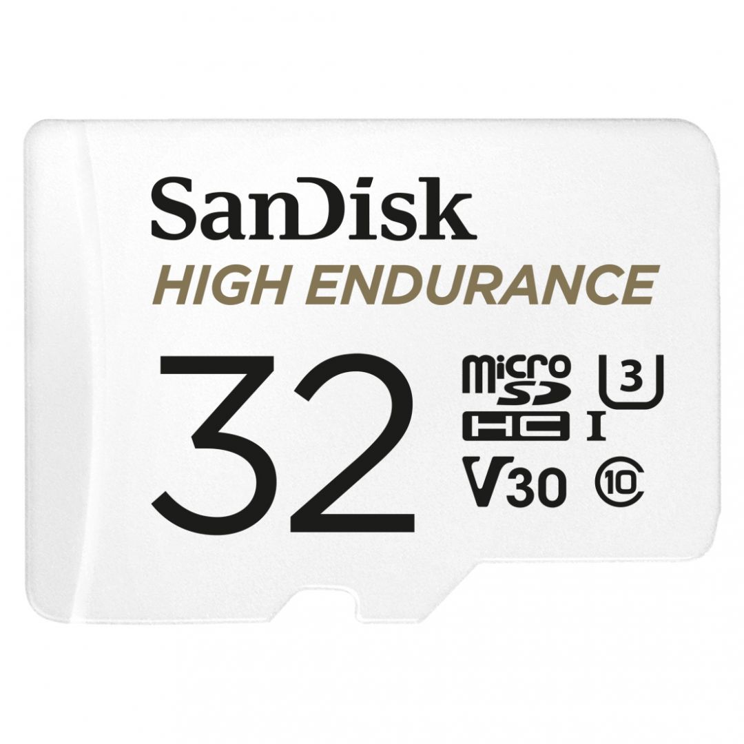 Sandisk 32GB microSDHC High Endurance Class 10 CL10 U3 V30 + adapterrel