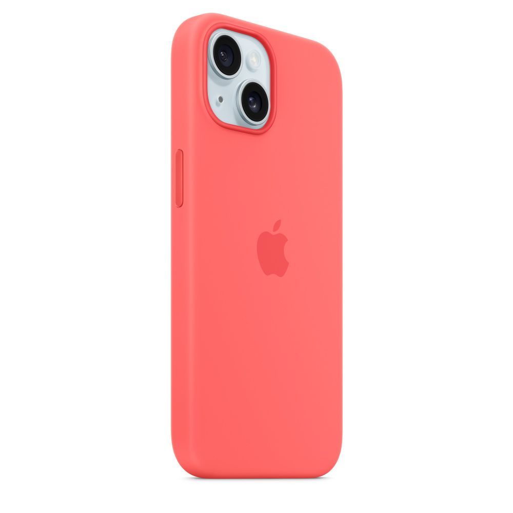 Apple iPhone 15 Silicone Case with MagSafe Guava