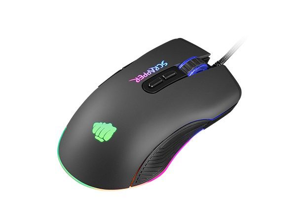 FURY Scrapper RGB Gaming Mouse Black