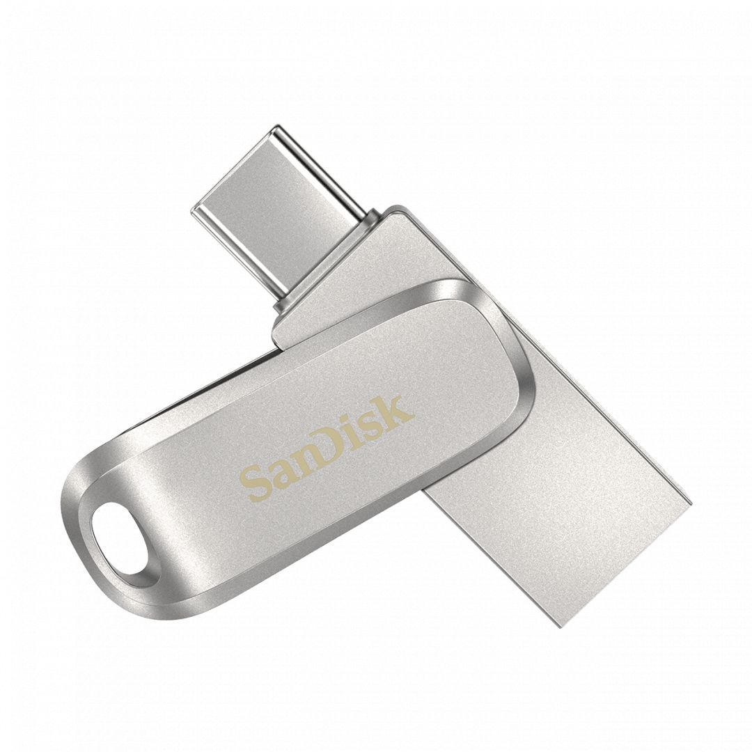 Sandisk 512GB Ultra Dual Drive Luxe USB Type-C Flash Drive Silver