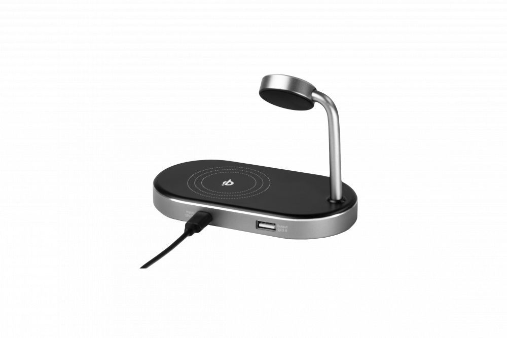 Verbatim 3-in-1 Charging Stand Wired and Wireless Charging for your Apple watch and iPhone