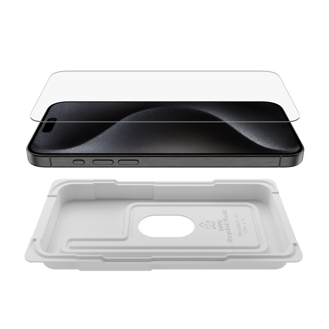 Belkin ScreenForce UltraGlass 2 Treated Screen Protector for iPhone 15 Pro Max