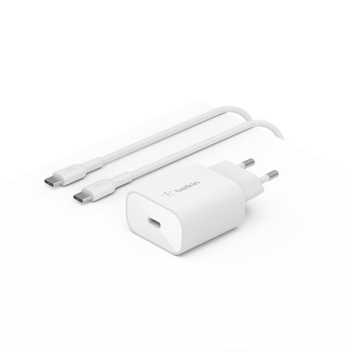 Belkin BoostCharge PD 25W PPS USB-C wall charger 1m White