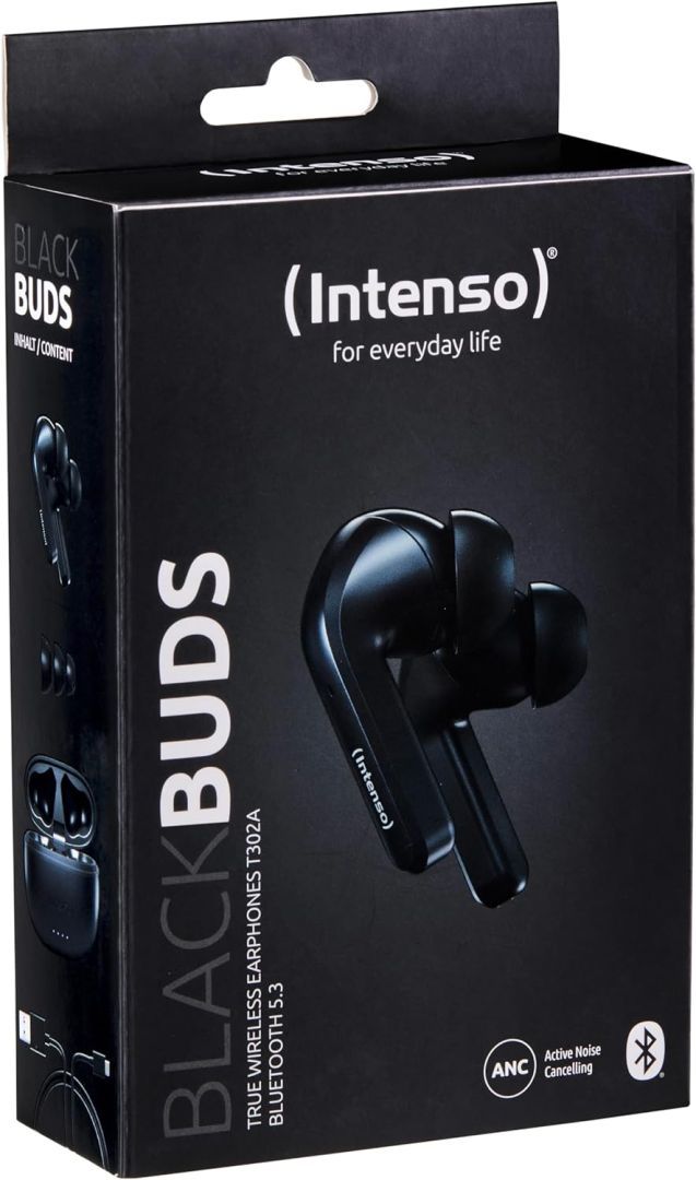 Intenso Buds T300A ANC Bluetooth Headset Black