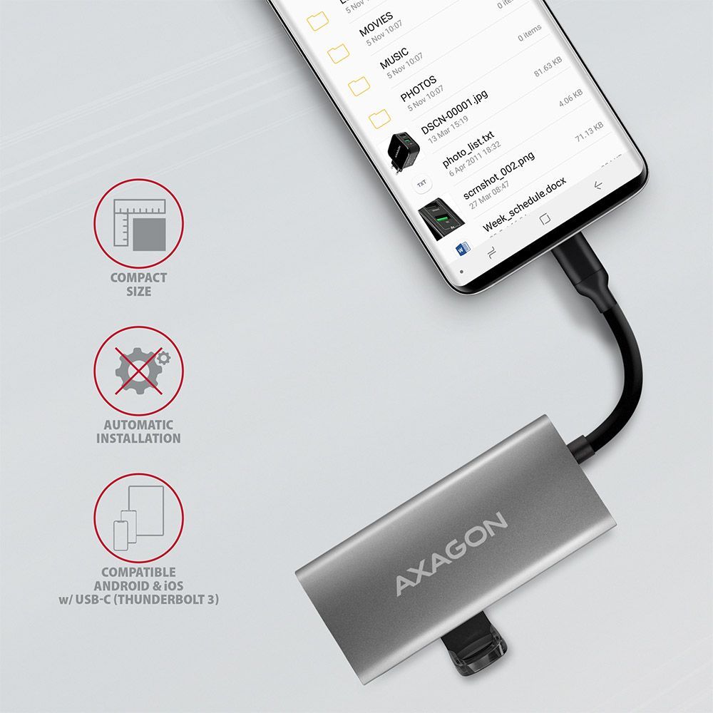 AXAGON HMC-4G2 SuperSpeed USB-C 10Gbps SpeedSter 4 hub