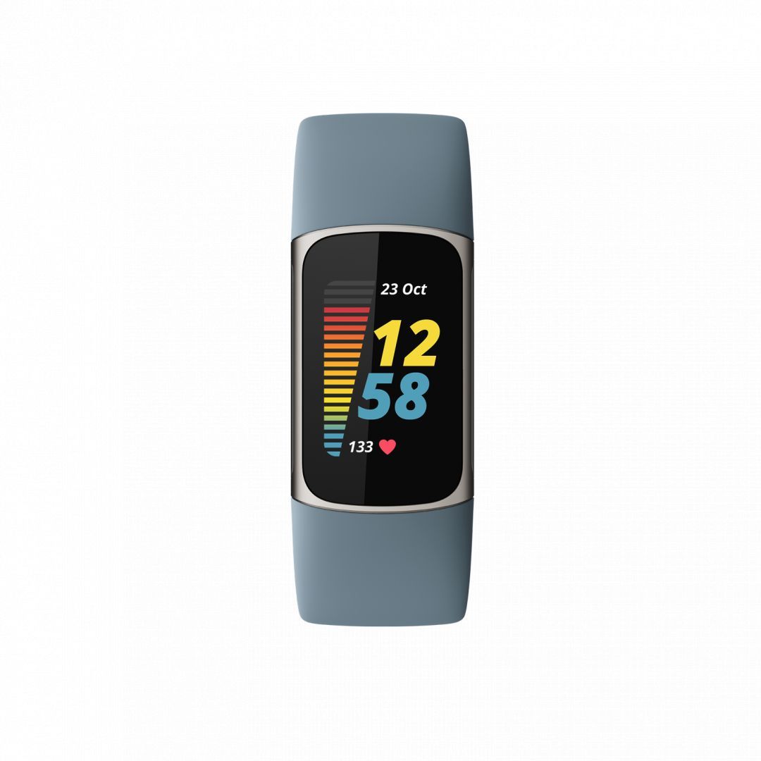 Fitbit Charge 5 Steel Blue with Platinum Stainless Steel